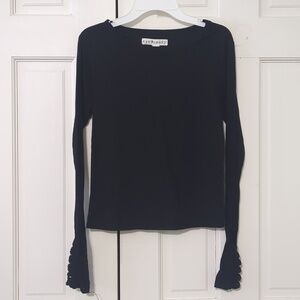 Eye Candy Black Long Sleeve Shirt